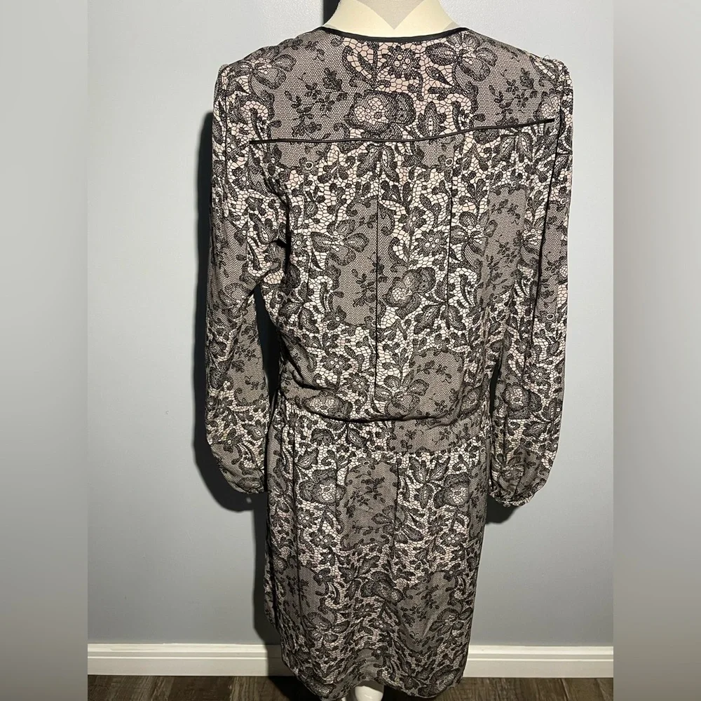 Rebecca Taylor Black and Cream Lace Dress - Picture 4 of 13